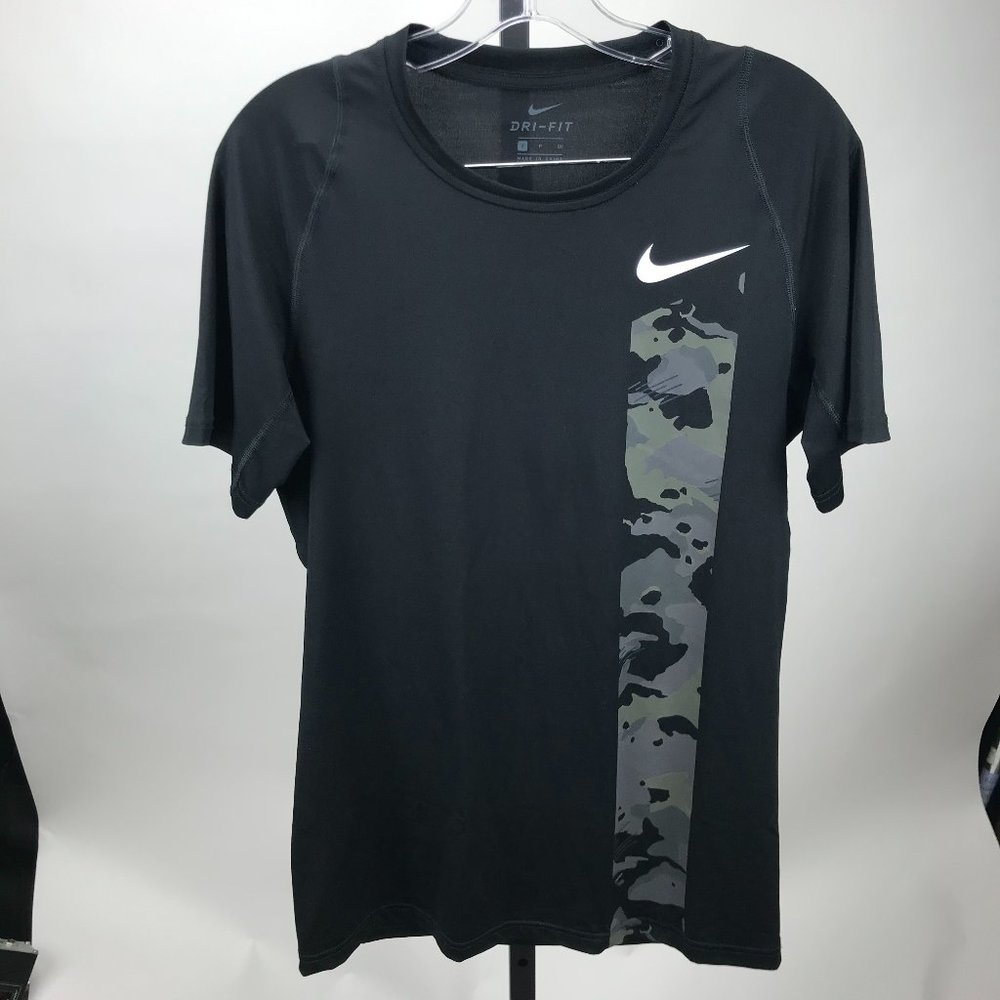 Nike Dri-Fit Army Print Fitted Shirt Size Small